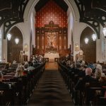 Interior of historic St. John's Church in Savannah