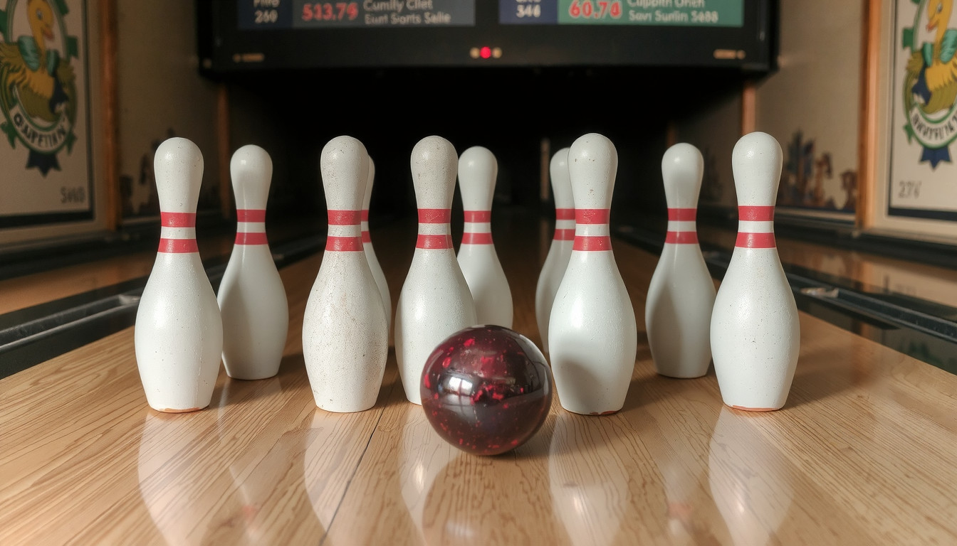Duckpin bowling lane